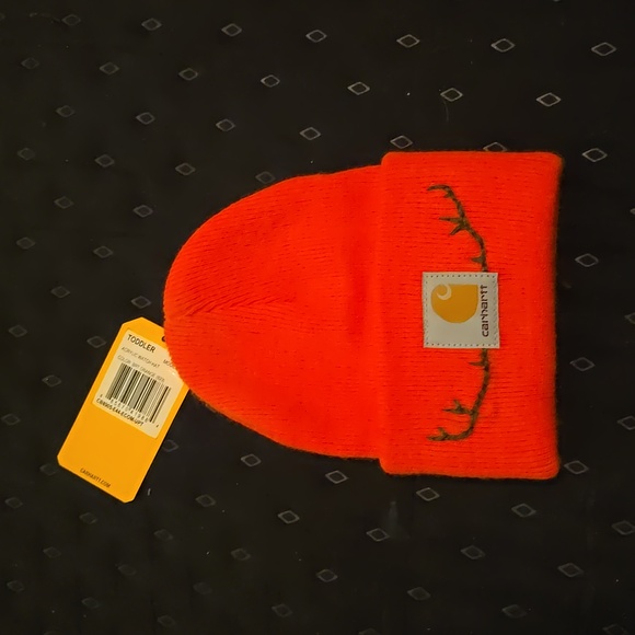 Hand embroidered Antler beanie Winter hat - Picture 2 of 3